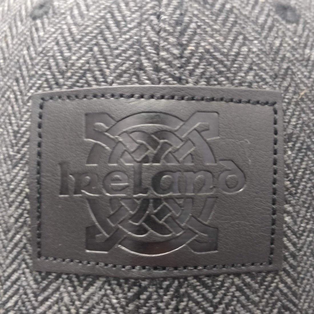 Black Ireland Tweed Suede Peak Baseball Cap