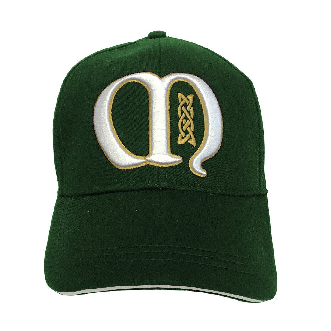 Book of Kells Bottle Green Letter M Baseball Cap