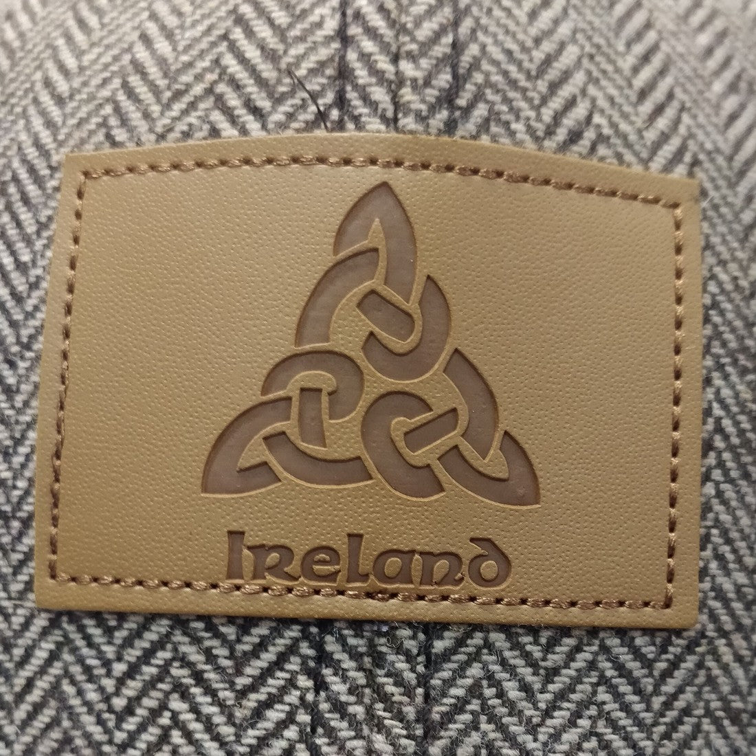 Brown Ireland Tweed Suede Peak Baseball Cap
