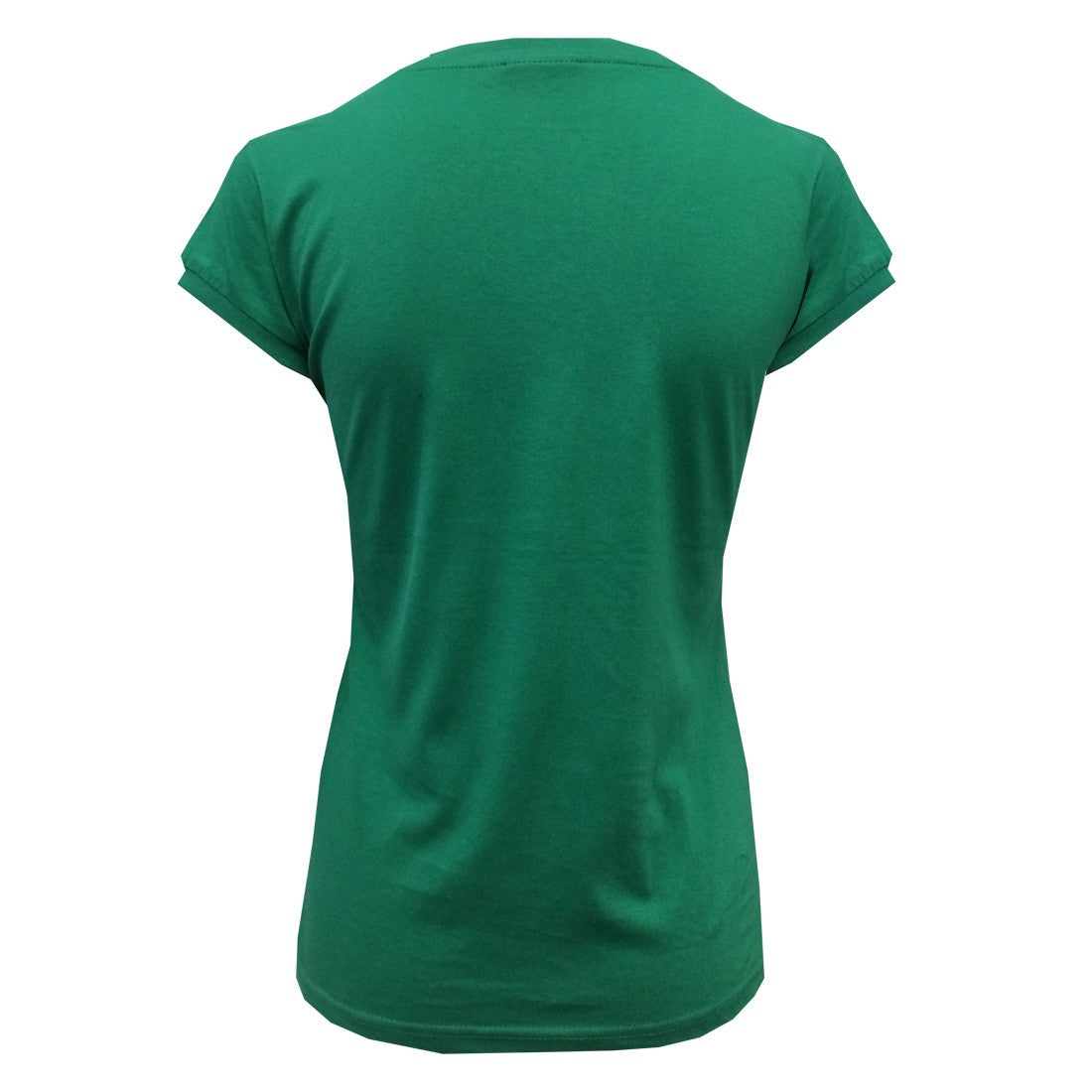 Cead Mile Failte Ladies V-neck T-shirt in Power Green