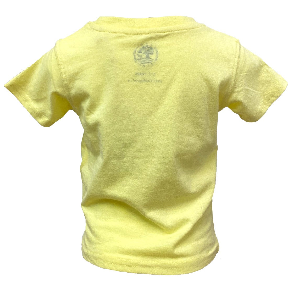 Green Island Hare Sketch Kids T in Yellow