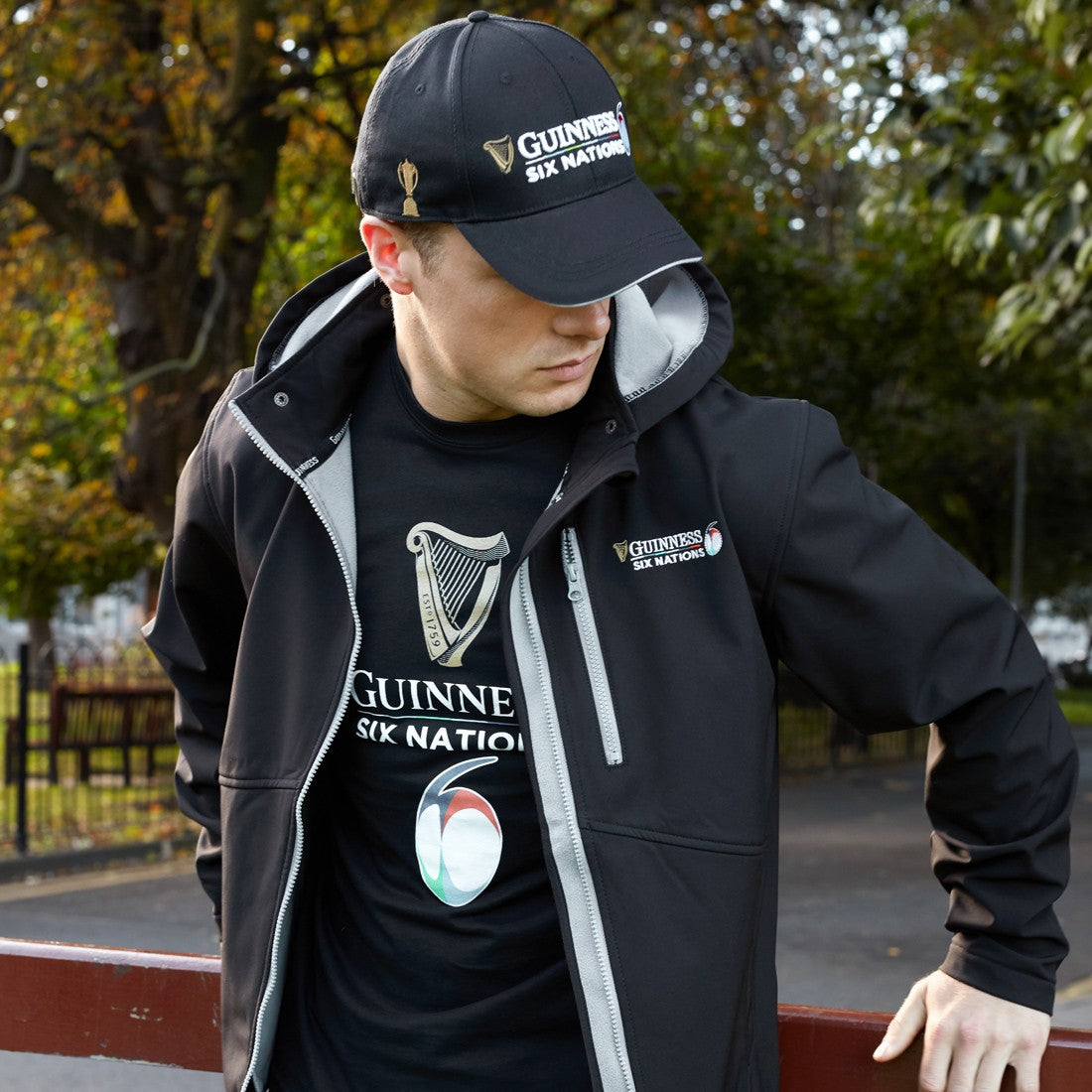 Guinness Black 6 Nations Rugby T-shirt