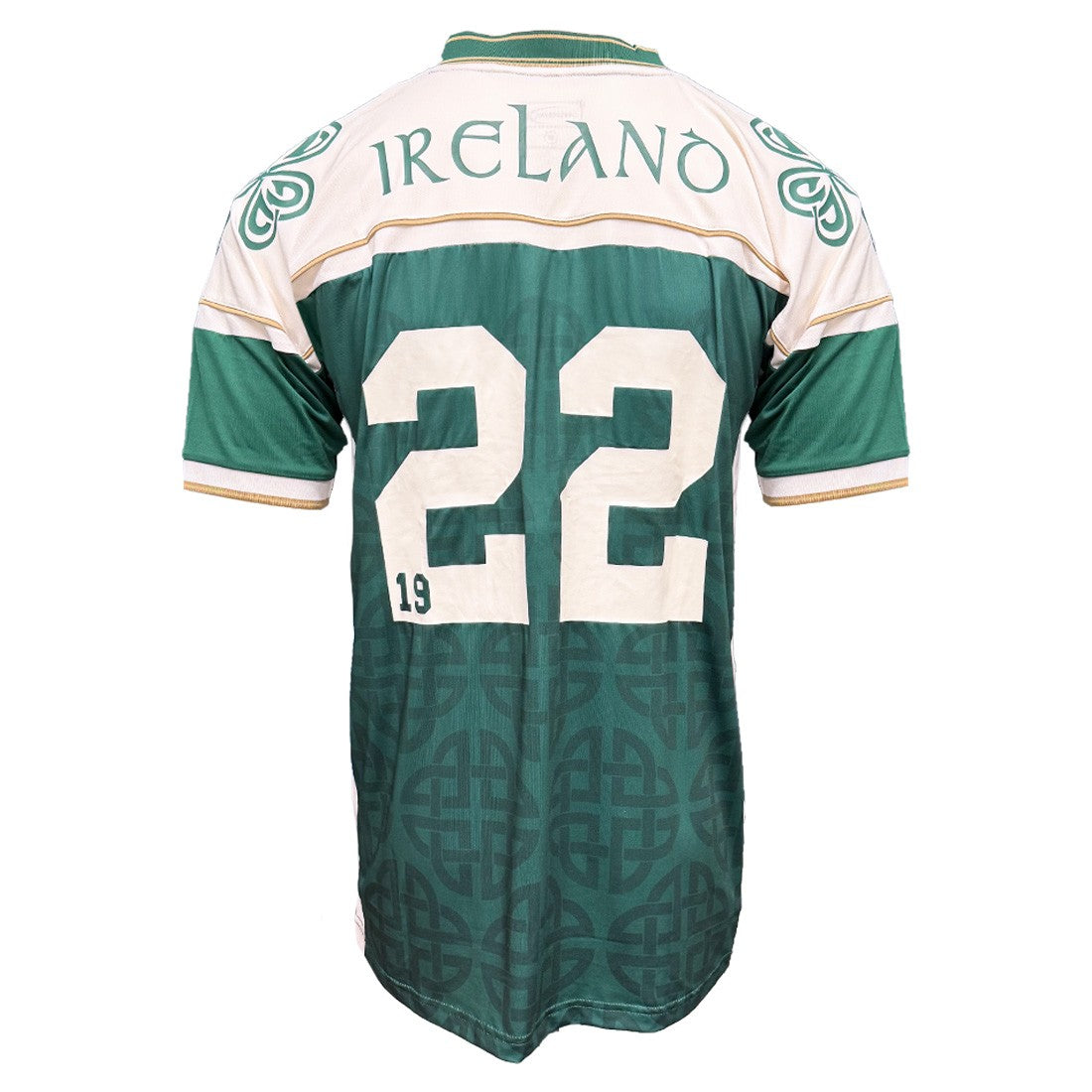 Ireland Celtic USA Football Top in Green & Cream