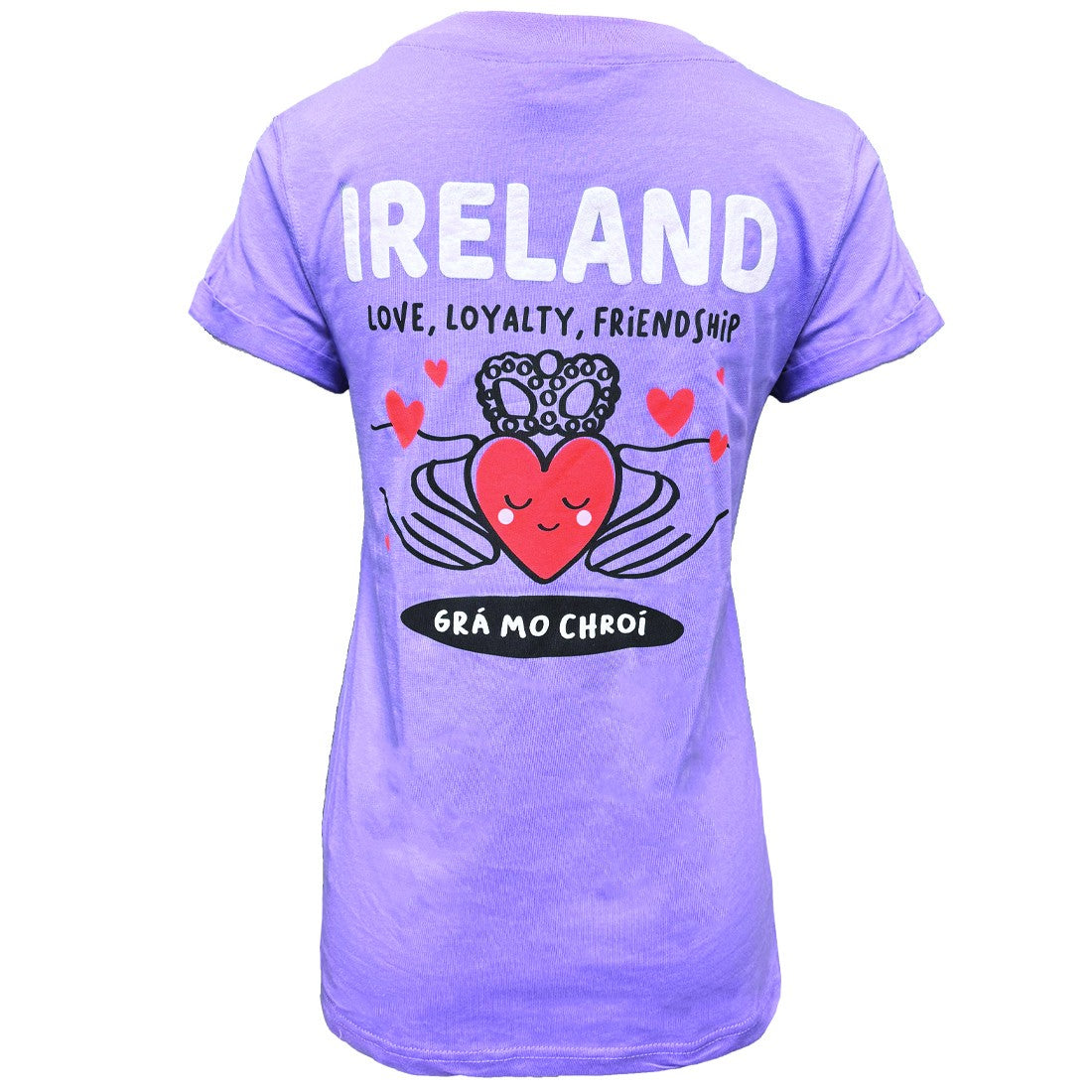 Ireland Grá Mo Chroí T-Shirt in Lilac