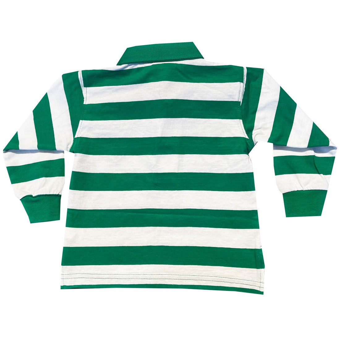 Ireland Stripe Baby Sleepsuit in White & Green