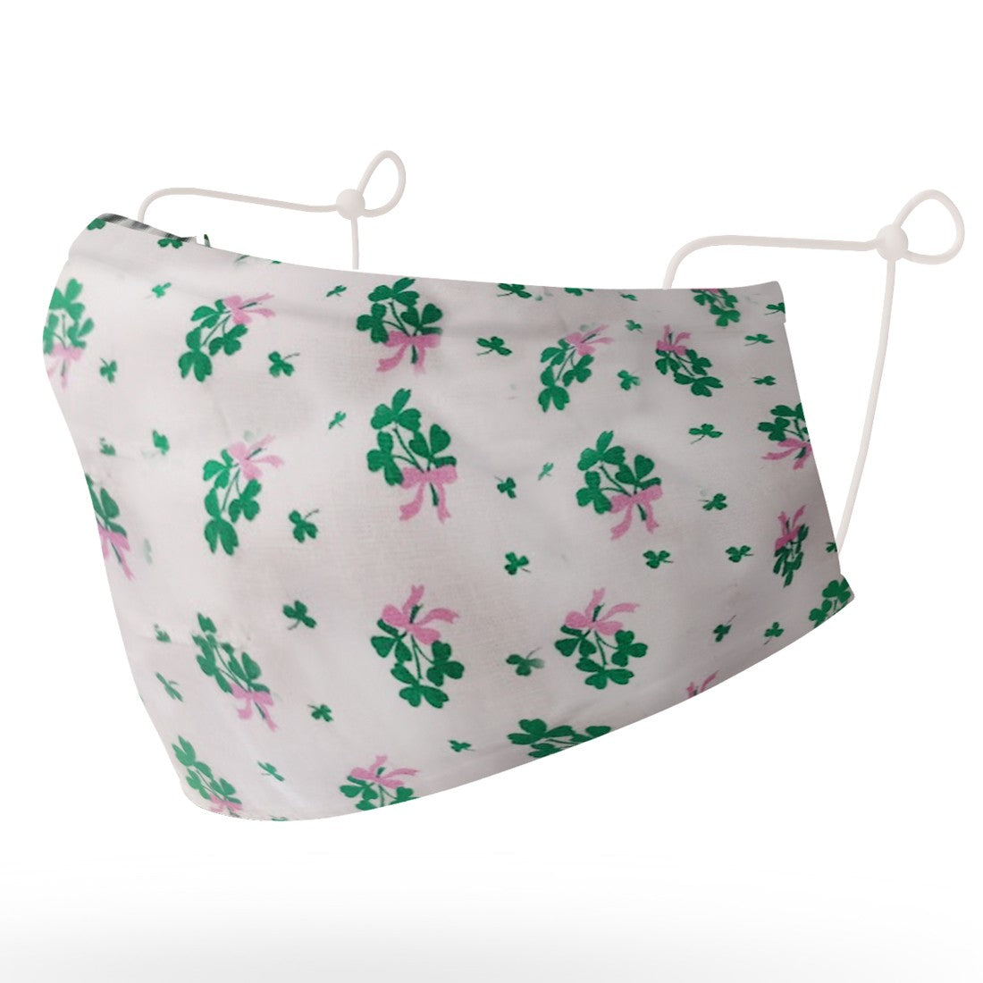 Kids White Shamrock Barrier Mask (NSAI SWIFT 19 Compliant)