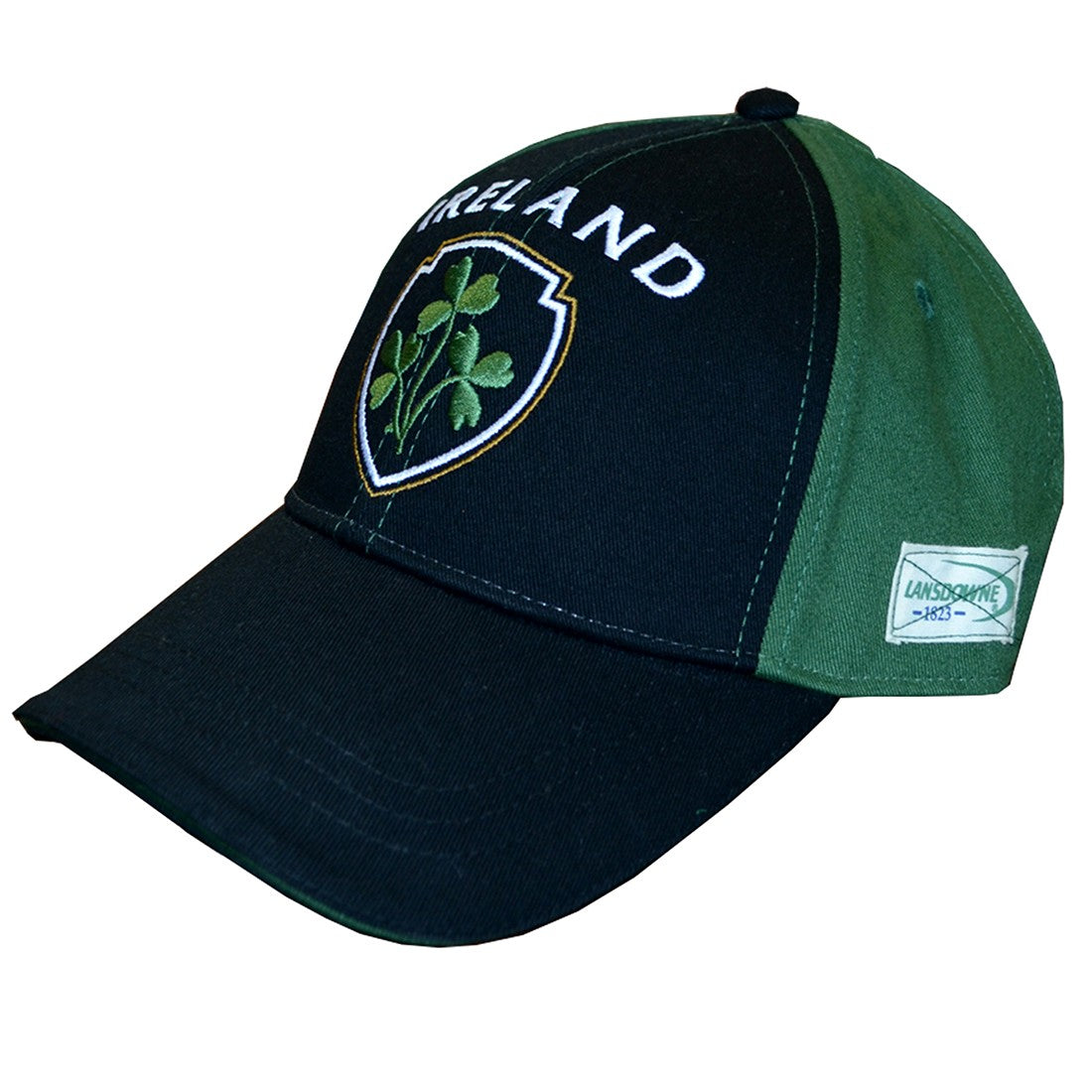 Lansdowne Sports Official Collection Black Green Shamrock Baseball Cap