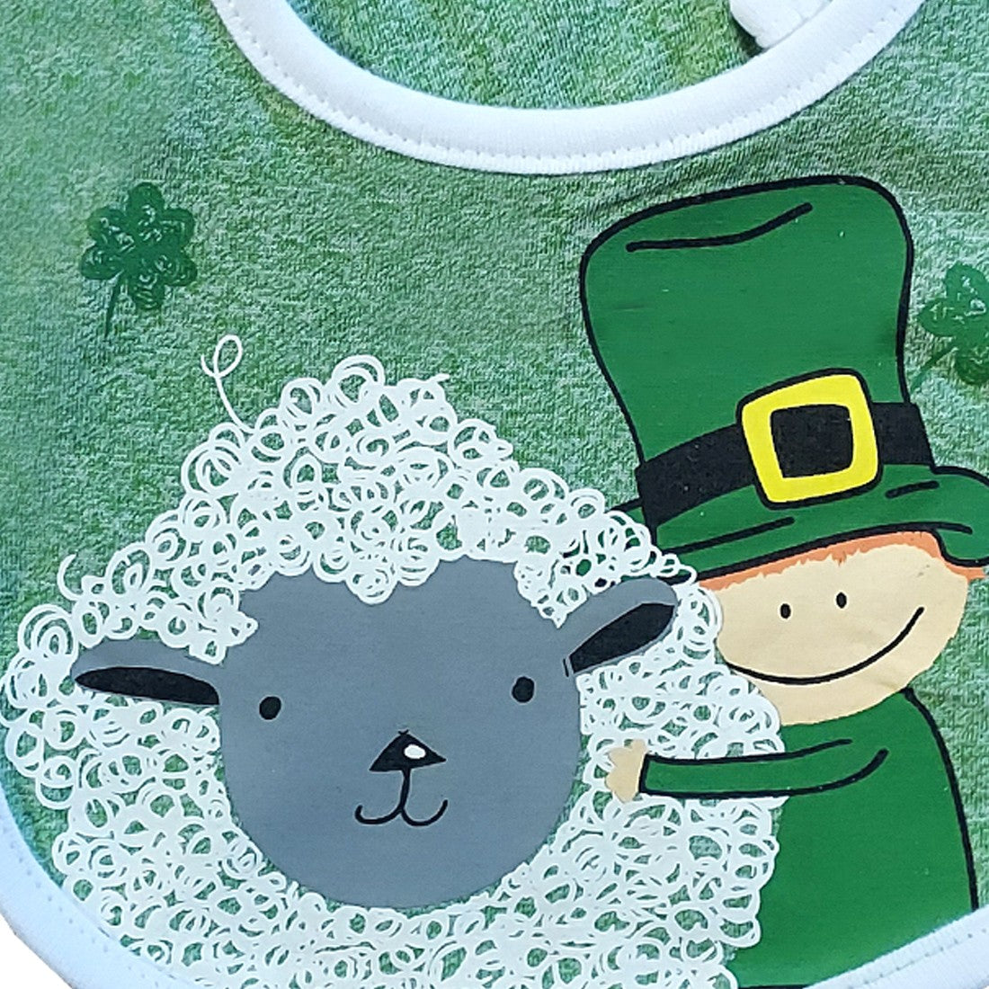 Leprechaun & Sheep Baby Bib