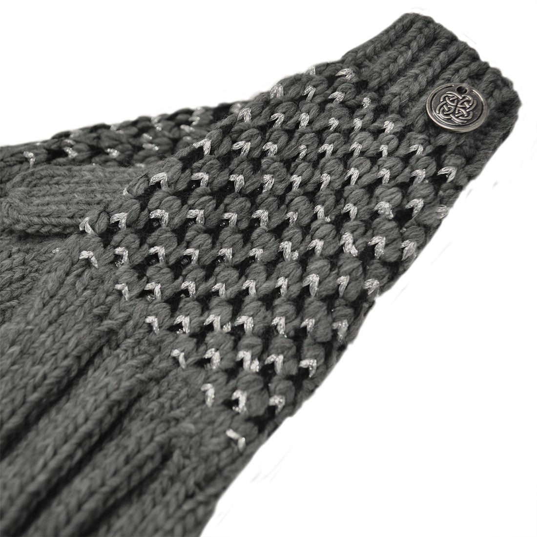 Patrick Francis Ireland Grey/ Silver Lurex Gloves