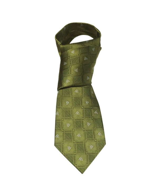 Patrick Francis Ireland Green Celtic Knot Silk Tie