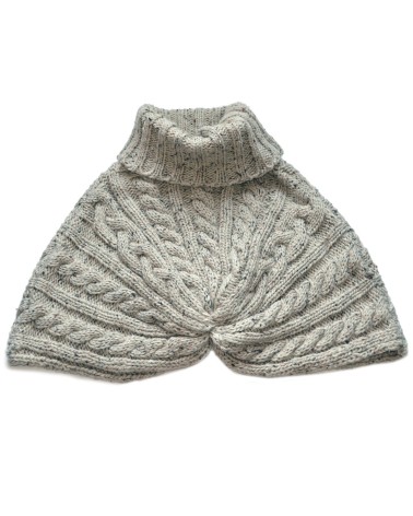 Patrick Francis Ireland Oatmeal Speckled Wool Cape