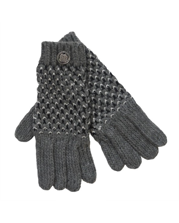 Patrick Francis Ireland Grey/ Silver Lurex Gloves