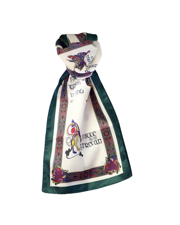 Book of Kells Bottle Green/Red/ Purple Long Signature Scarf