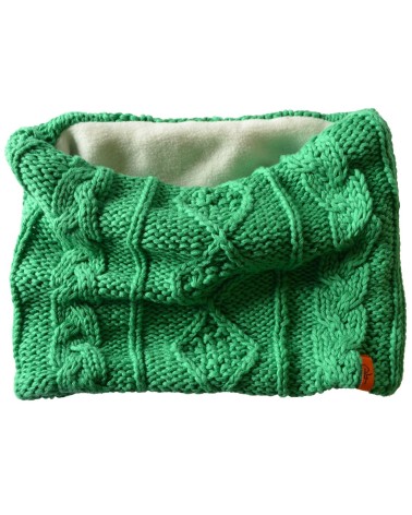 Patrick Francis Ireland Green Chunky Aran Knit Snood