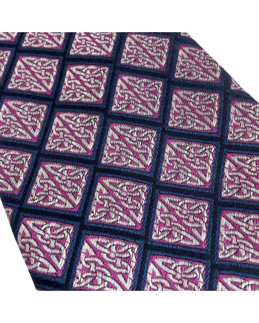 Book of Kells Navy/ Purple Knot Silk Tie