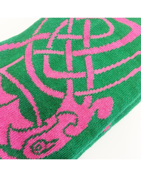 Book of Kells Green/ Pink Ladies Socks