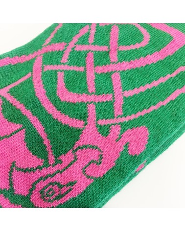 Book of Kells Green/ Pink Ladies Socks