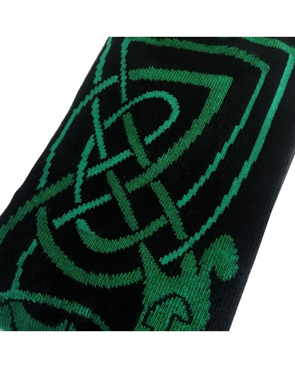 Book of Kells Black/ Green Celtic Socks
