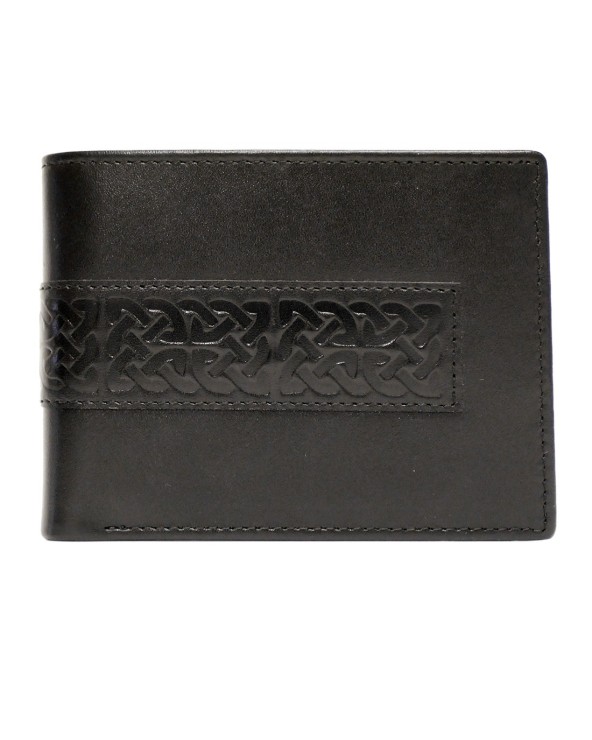 Book of Kells Black Celtic Leather Wallet