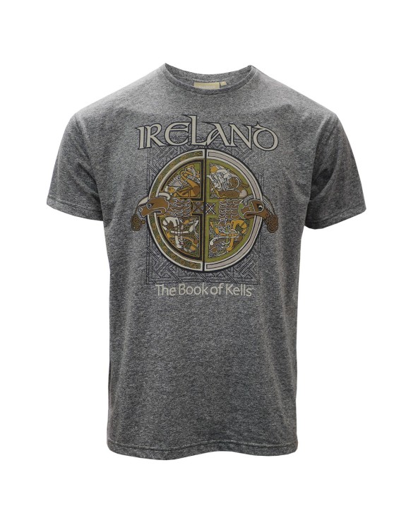 Book of Kells Grey Grindle Ireland Celtic T-Shirt