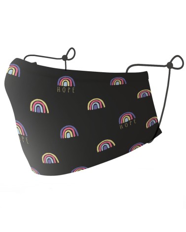 Adults Black Rainbow Barrier Mask (NSAI SWIFT 19 Compliant)