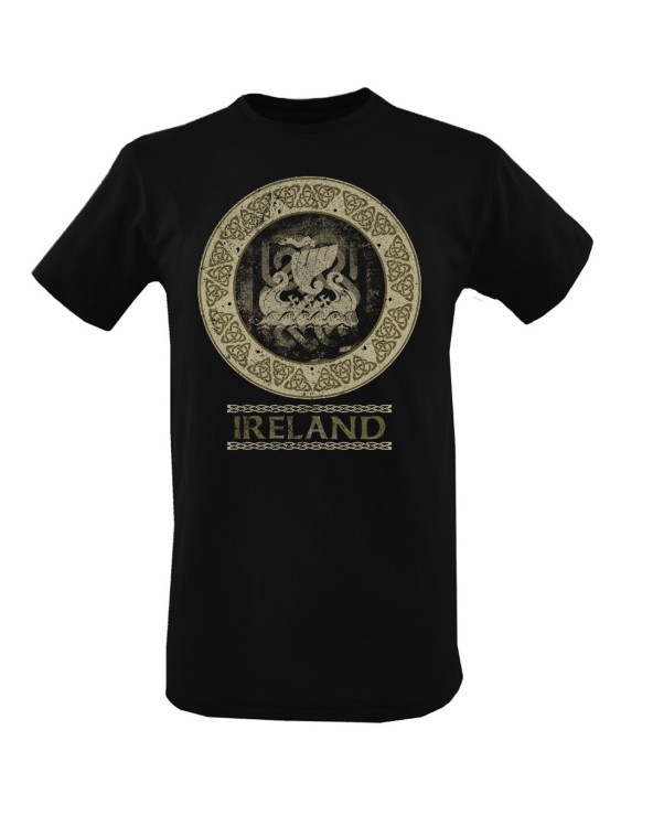 Black Ireland Celtic Viking Design T-shirt