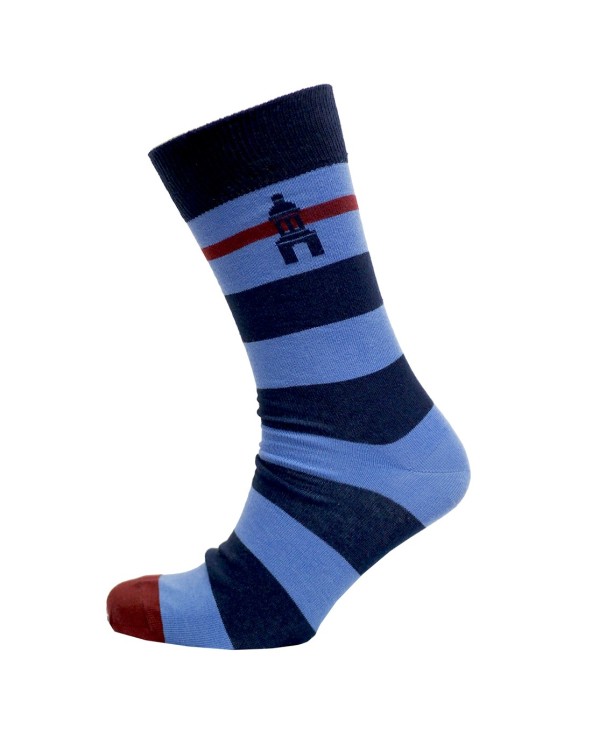 Trinity College Dublin Navy/ Blue Stripe Campanile Sock