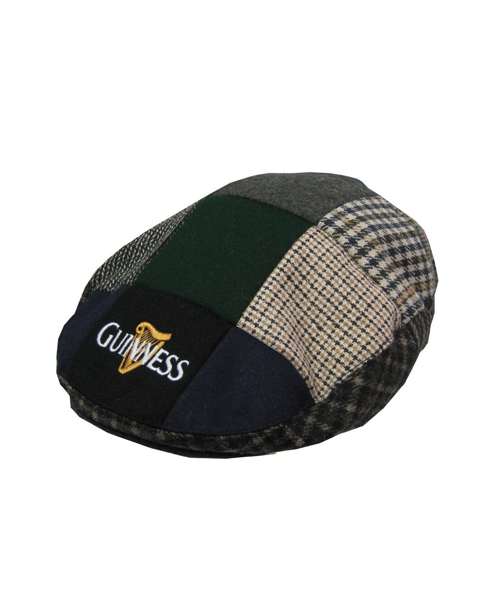 Guinness Multi Tweed Emblem Flat Cap