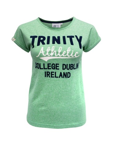Trinity College Dublin Green Grindle Athletic Ladies T-shirt