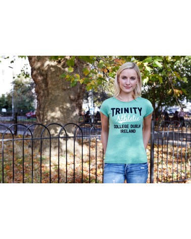 Trinity College Dublin Green Grindle Athletic Ladies T-shirt