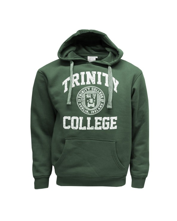Trinity College Dublin Bottle Green/ White Crest Hoodie