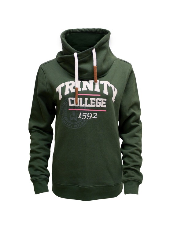 Trinity College Dublin Midnight Green 1592 Crossover Neck Sweatshirt