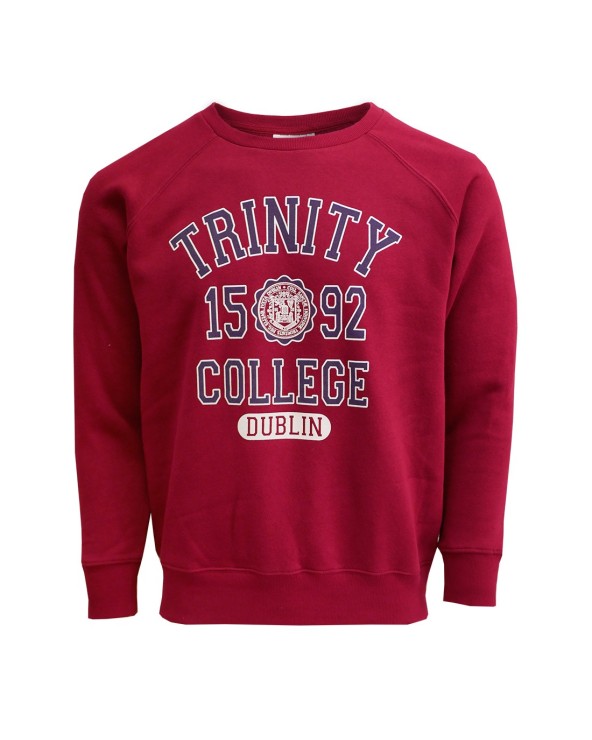 Trinity College Dublin Burgundy/ Navy 1592 Sweatshirt