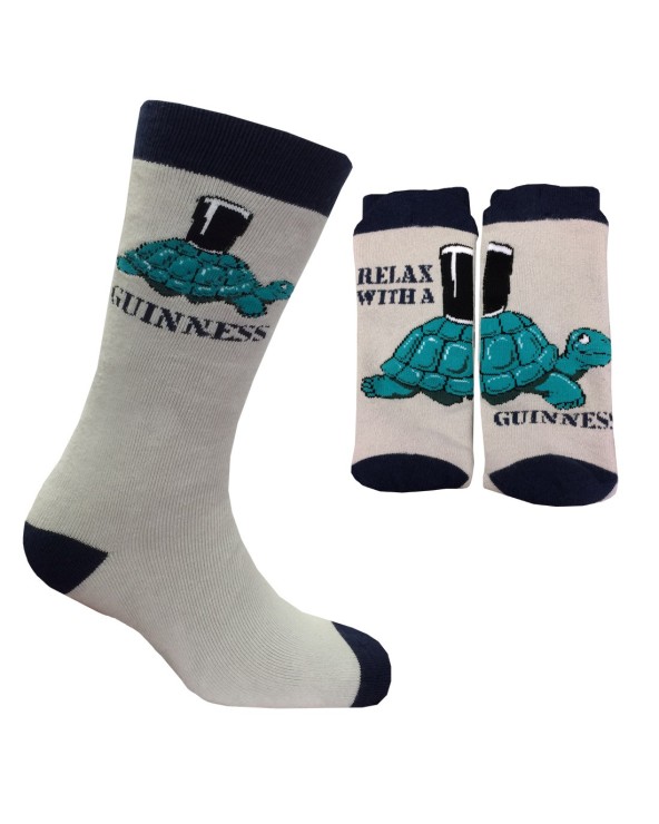 Grey Guinness Novelty Tortoise Socks