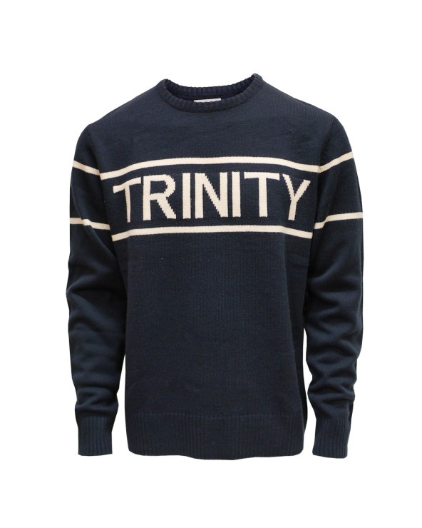 Trinity College Dublin Navy/ Natural Knitted Jumper