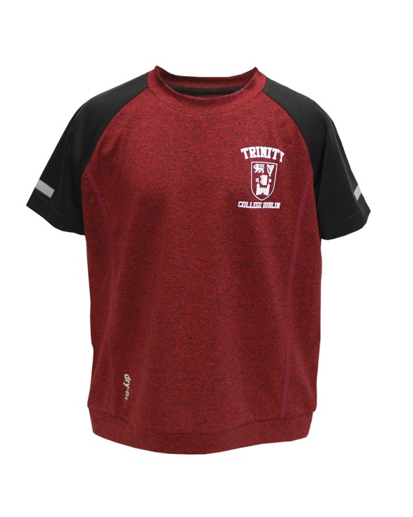 Trinity College Dublin Red/ Black Grindle Performance Kids T-shirt