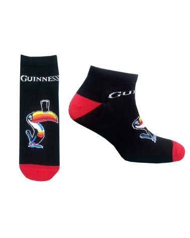 Black Guinness Toucan Ladies Trainer Socks