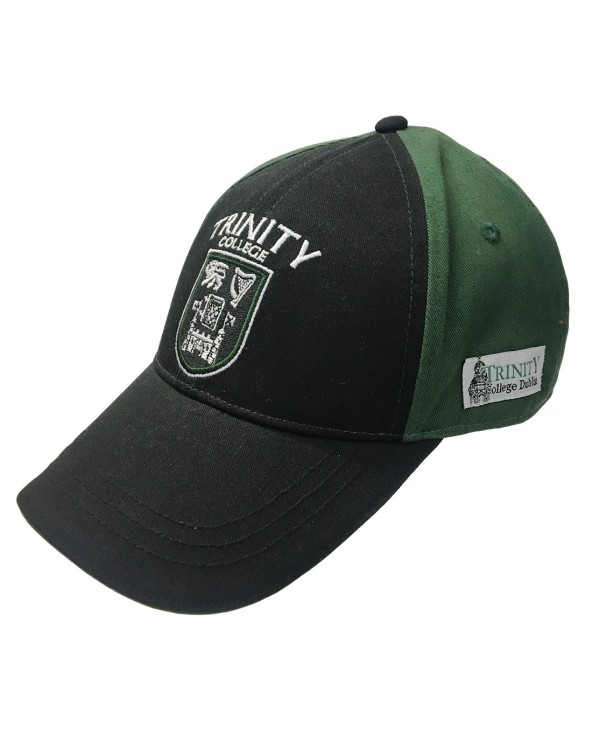 Trinity College Dublin Black/ Bottle Green Crest Baseball Cap