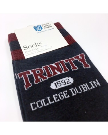 Trinity College Dublin Navy/ Burgundy Sock
