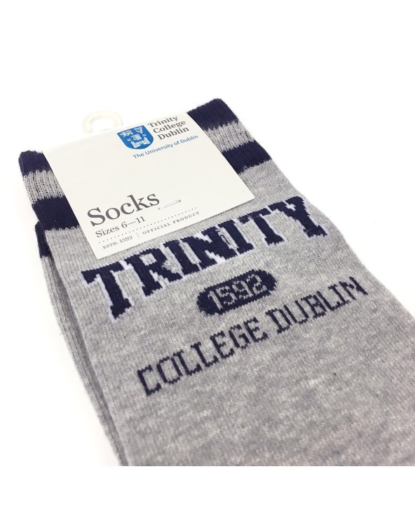 Trinity College Dublin Grey/ navy Sock
