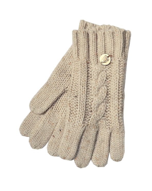 Natural Guinness Cable Rib Knit Gloves