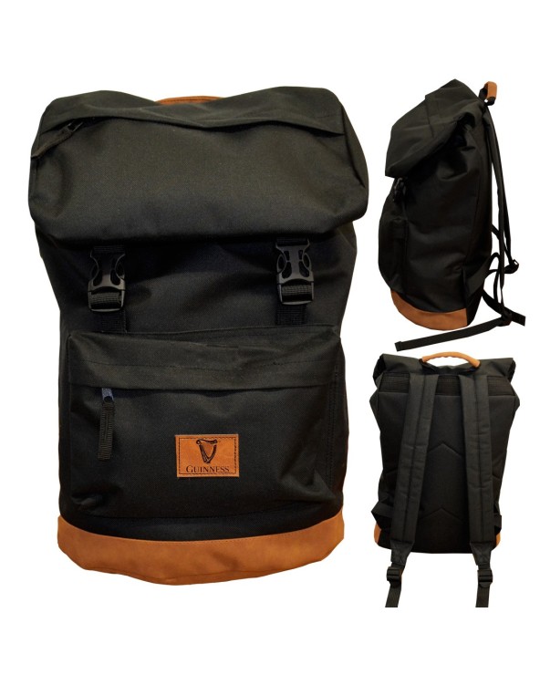 Guinness Black/ Brown Suede Backpack