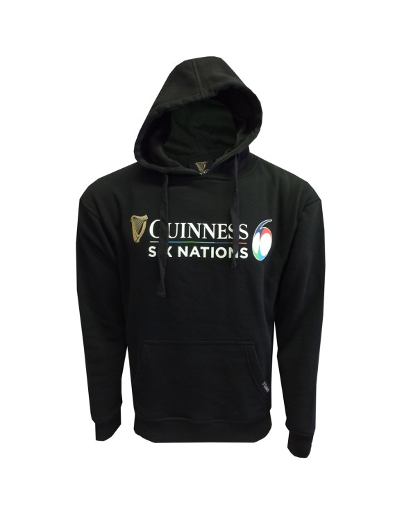 Guinness Black 6 Nations Rugby Hoodie