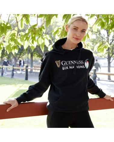Guinness Black 6 Nations Rugby Hoodie