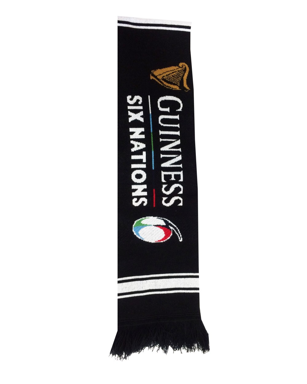 Guinness Black 6 Nations Knitted Scarf