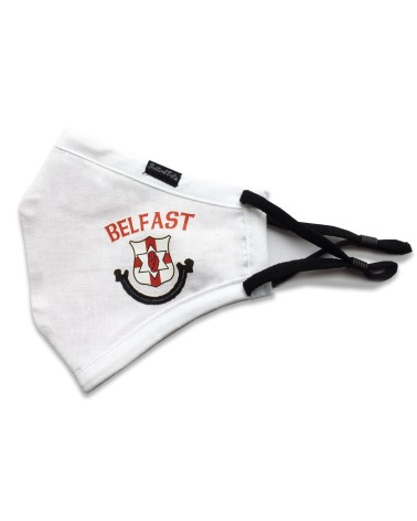 Adult Red/White Belfast Barrier Mask (NSAI SWIFT 19 Compliant)