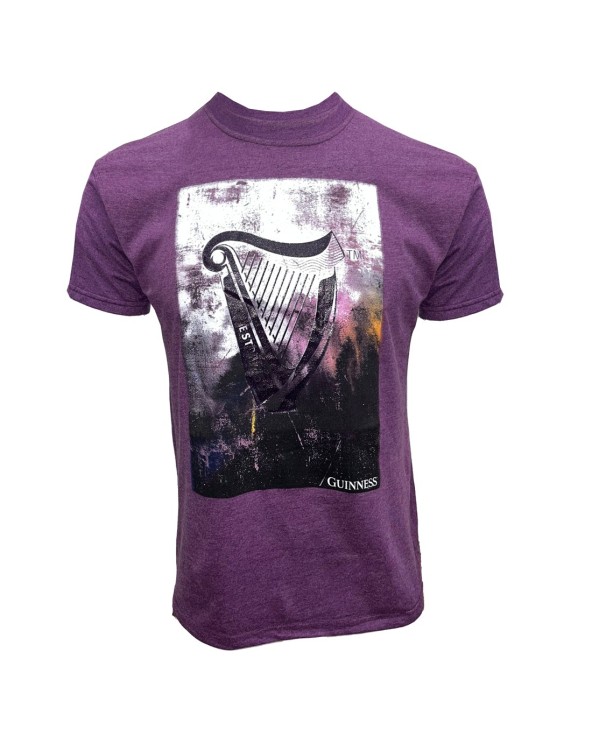 Guinness Gradient Harp T-shirt in Purple