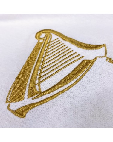 Guinness Gradient Harp T-shirt in White & Purple