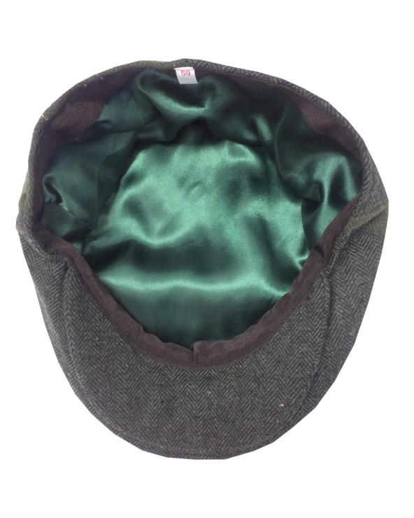 Guinness Tweed Patch Flat Cap in Green