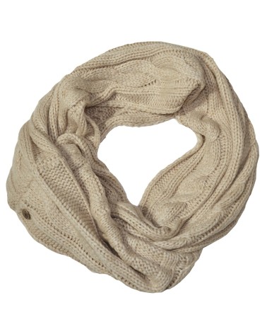 Guinness Cable and Rib Knit Snood in Natural